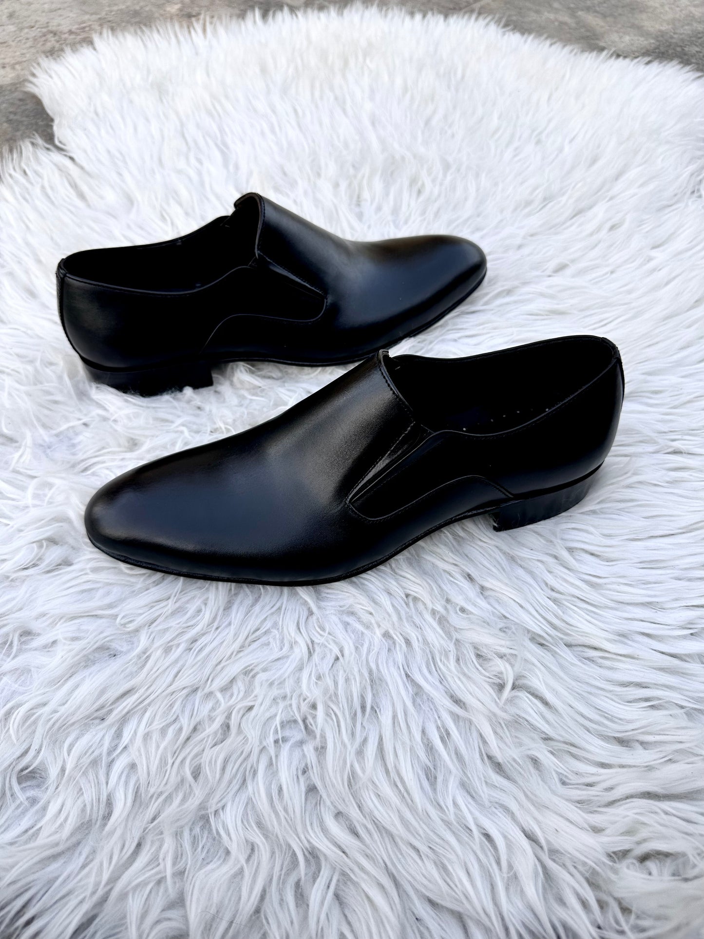 One cut - BLK (handmade leather shoes)